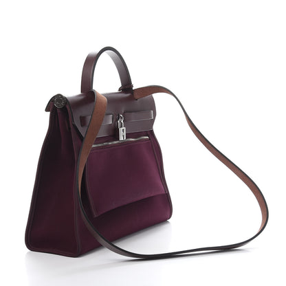 Hermes Vache Hunter Toile Officier Herbag Zip 31 PM Prune 4 of 16