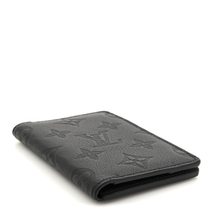 Louis Vuitton Calfskin Monogram Shadow Pocket Organizer Black 4 of 6