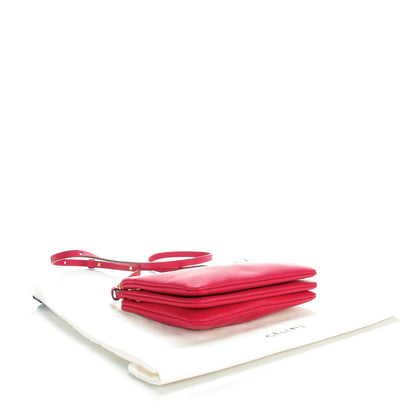 Celine Lambskin Small Trio Crossbody Bag Fuchsia 4 of 8