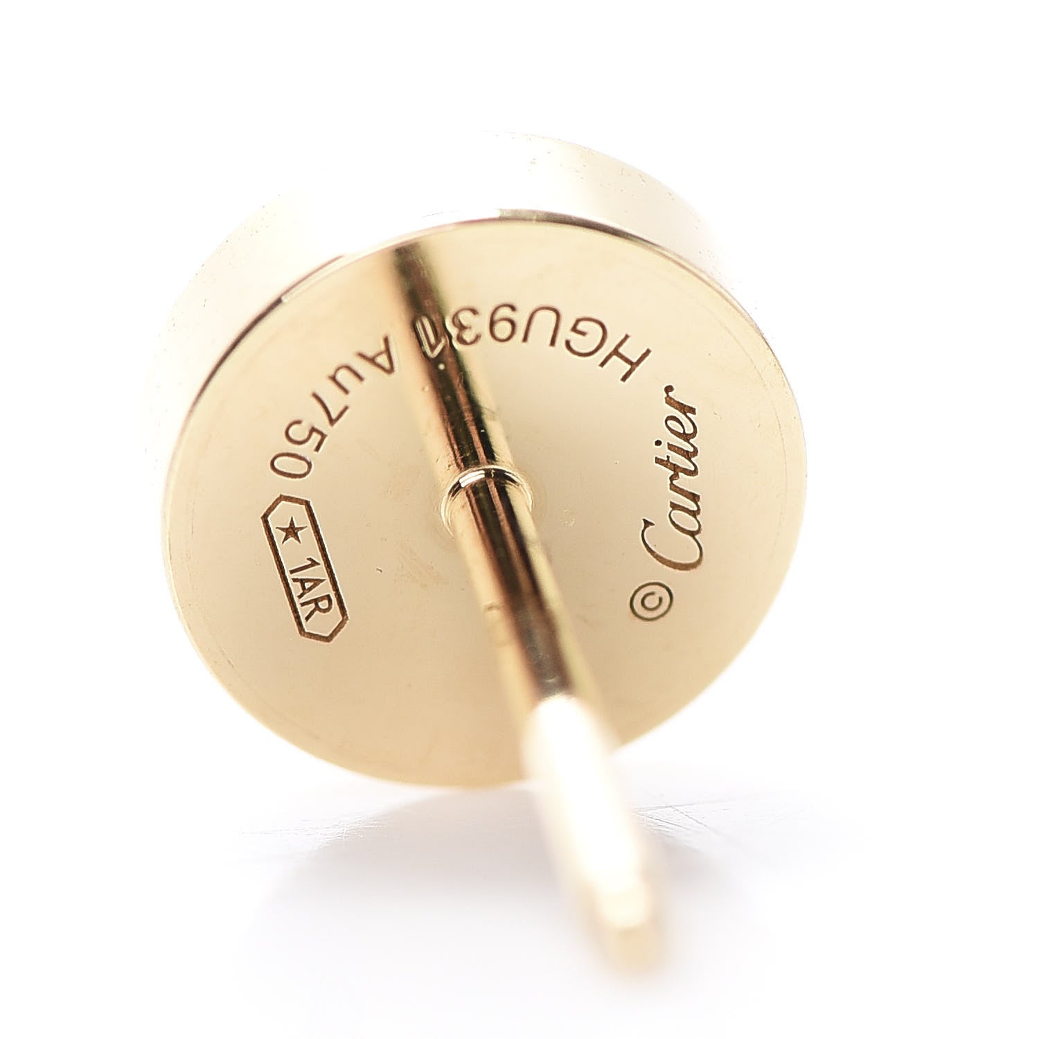 Cartier 18K Yellow Gold LOVE Earrings 4 of 5