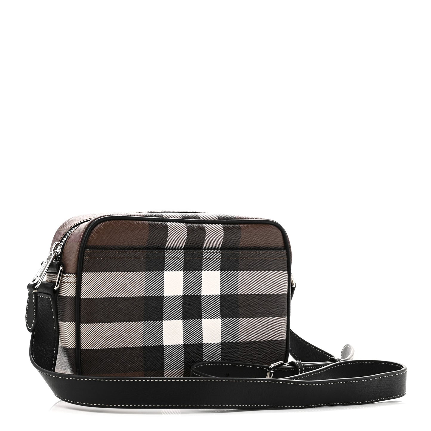 Canvas Check Paddy Messenger Birch Brown