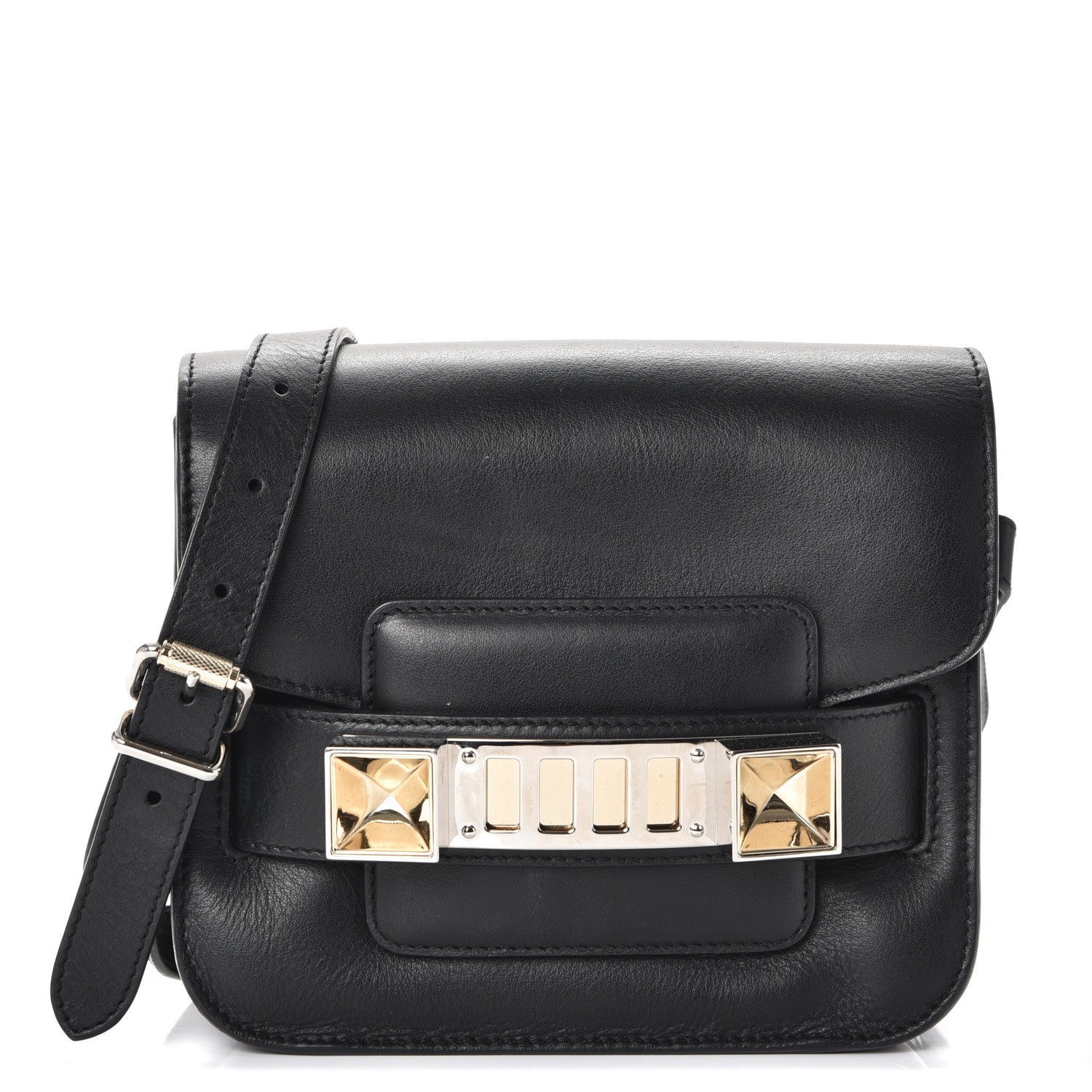 Proenza Schouler Calfskin PS11 Tiny Shoulder Bag Black 1 of 9