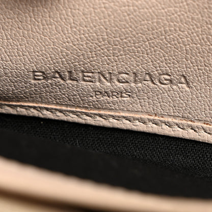 Balenciaga Chevre Gold Metallic Edge Hardware Continental Zip Around Wallet Beige Sable 6 of 17