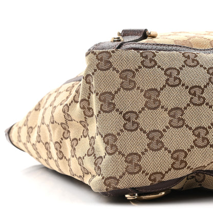 Gucci Monogram Large Abbey Tote Dark Brown 9 of 10