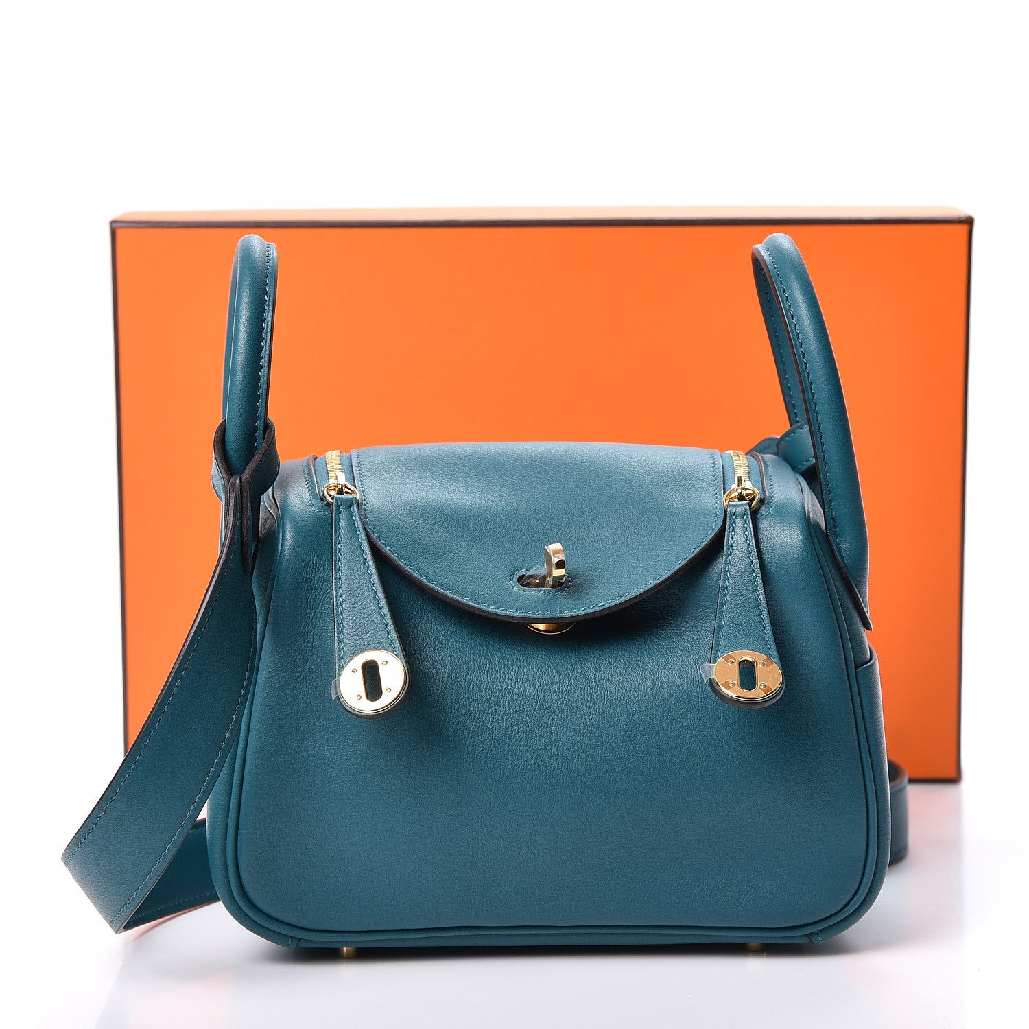 Hermes Swift Mini Lindy 20 Vert Bosphore 10 of 10