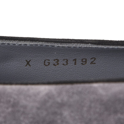 Chanel Suede Calfskin Mocassin CC Flats 41 Grey 8 of 9