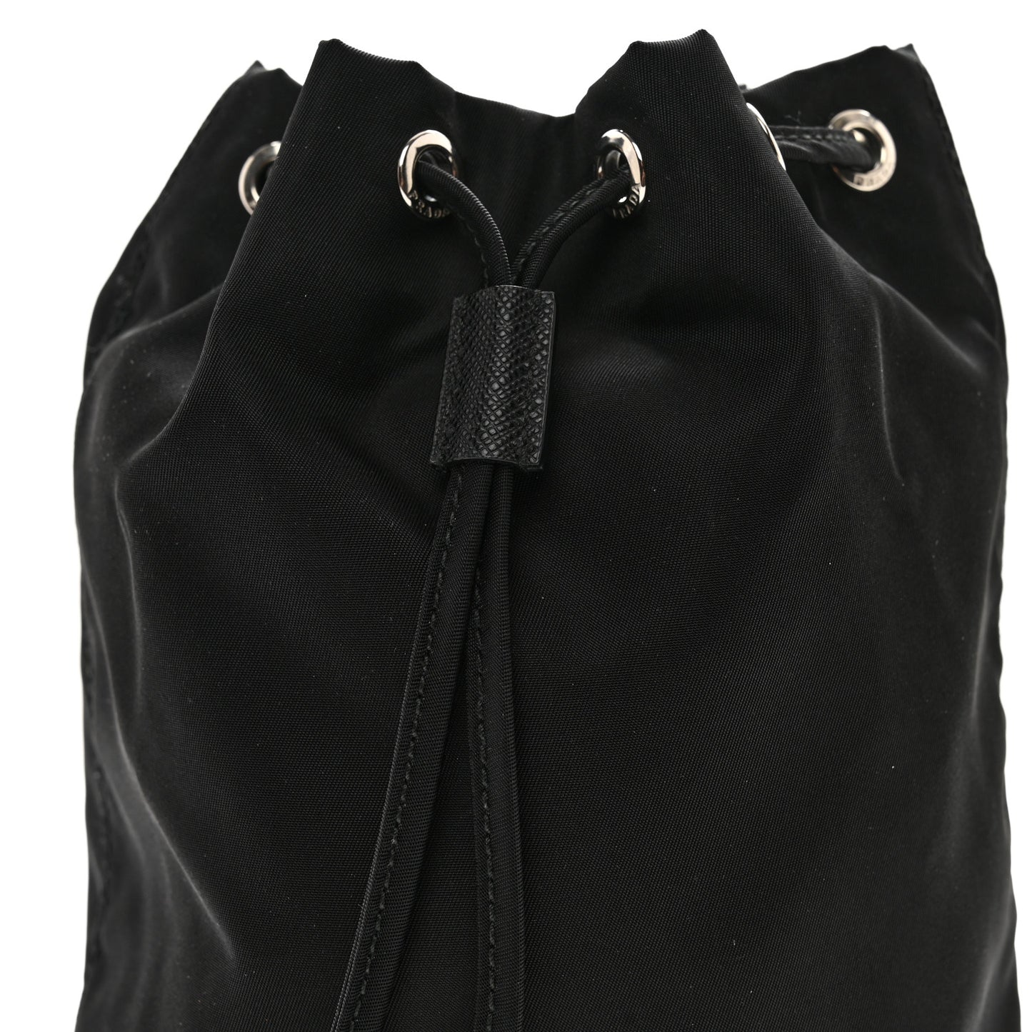 Nylon Vela Drawstring Pouch Black