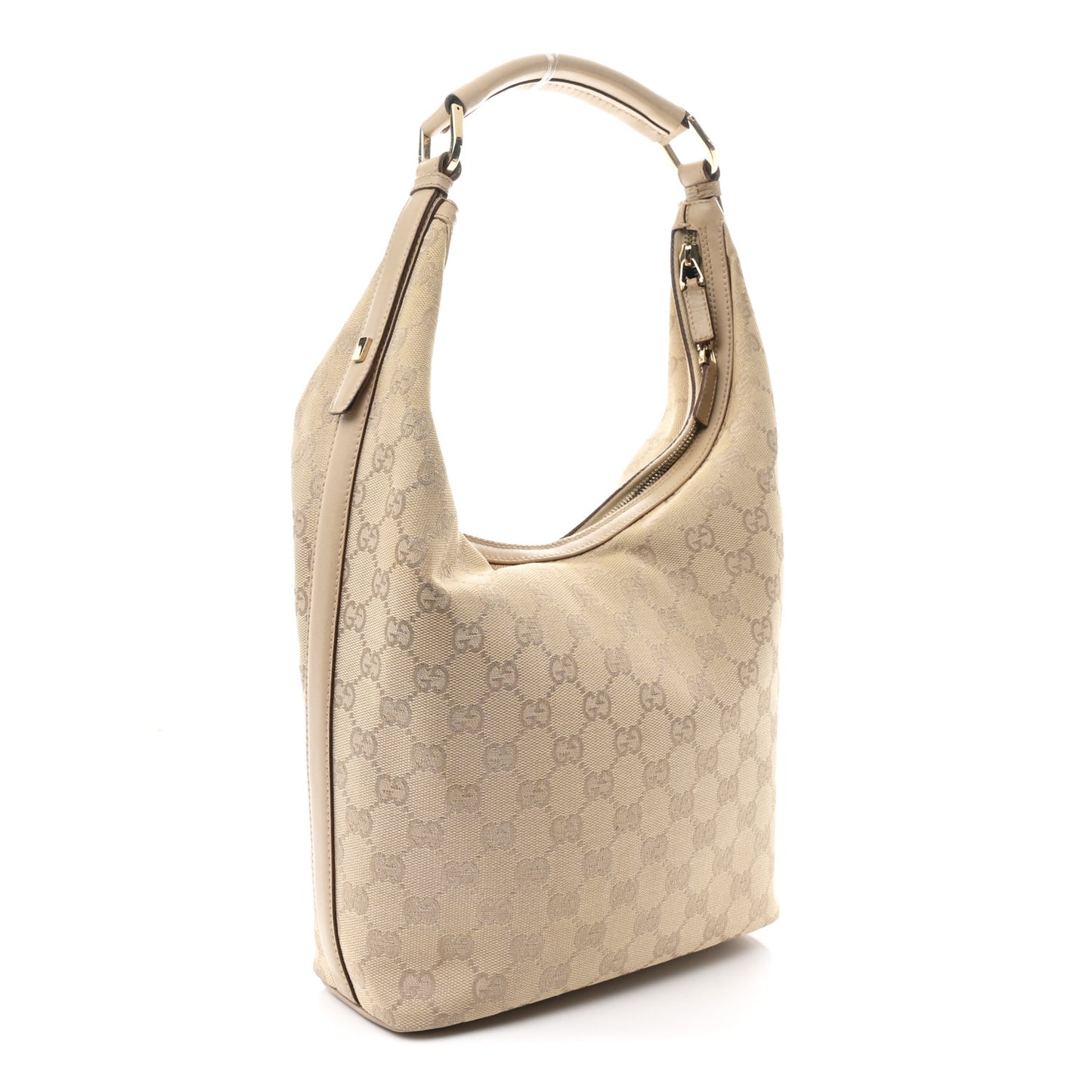 Monogram Hobo Beige