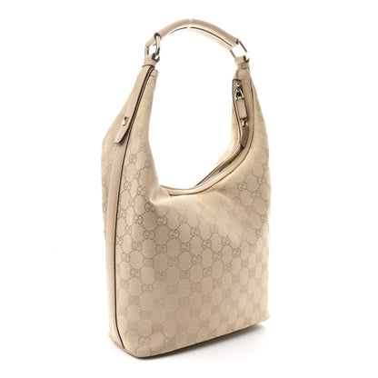 Gucci Monogram Hobo Beige 3 of 11