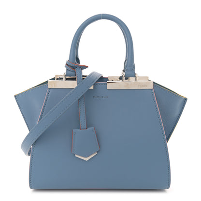 Fendi Vitello Dolce Mini 3jours Tote Blue 1 of 10