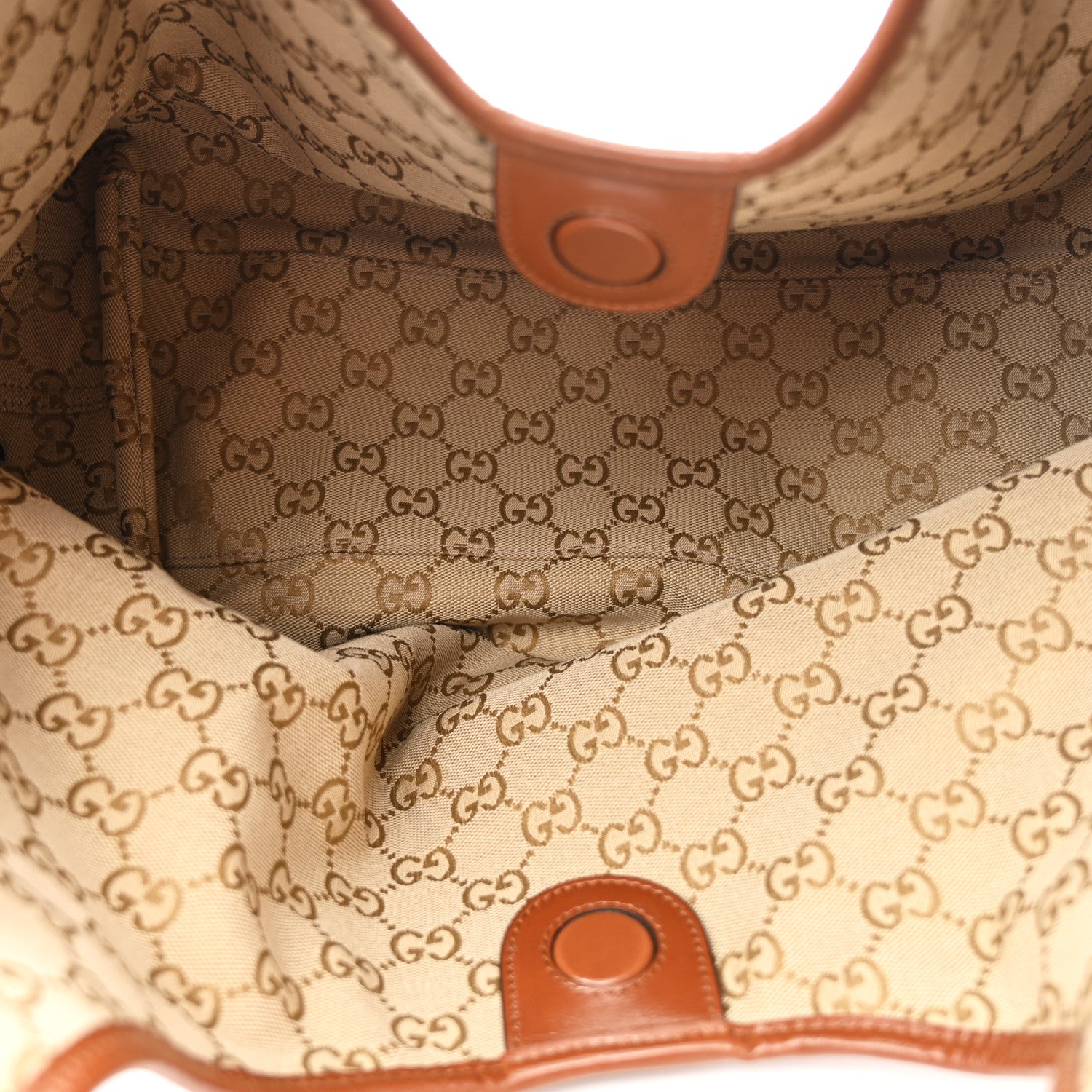 Gucci Soft Glossy Calfskin Large Giglio Tote Dark Brown 6 of 10