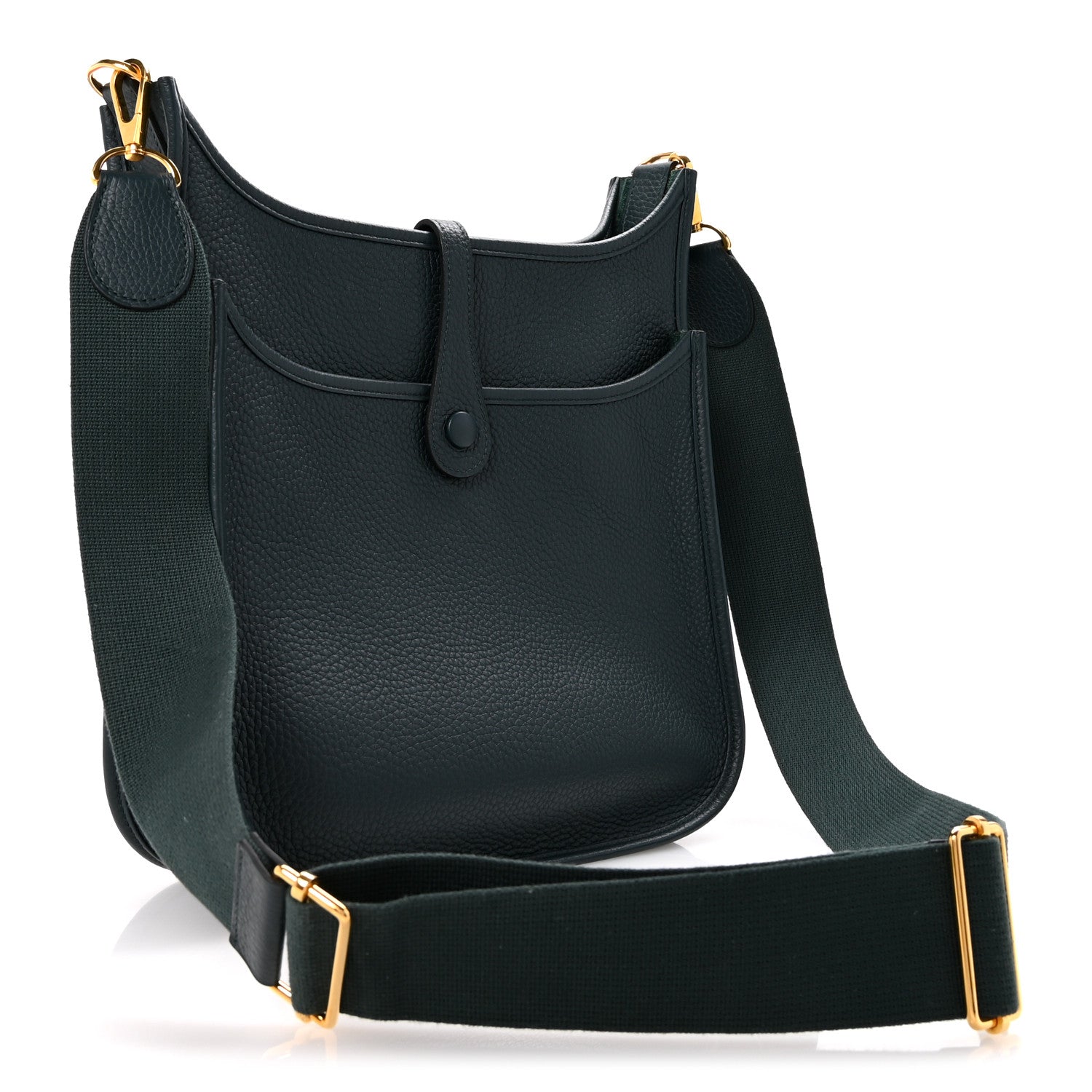 Hermes Taurillon Clemence EVELYNE III PM Vert Cypress 3 of 12
