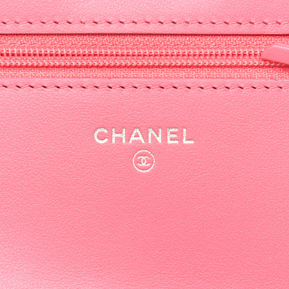 Chanel Tweed Quilted Reissue Wallet On Chain WOC Pink 6 of 12