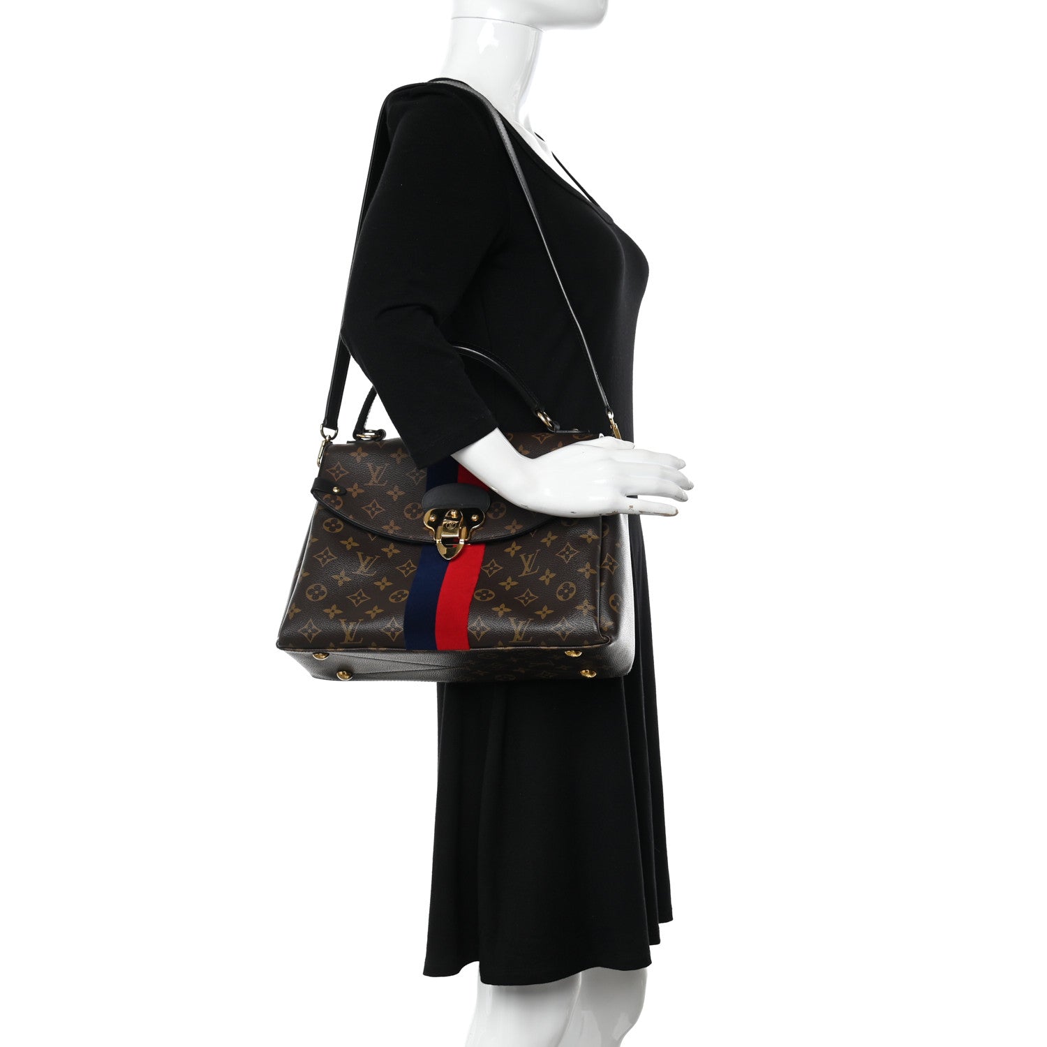 Louis Vuitton Monogram Georges MM Marine Cherry 2 of 10