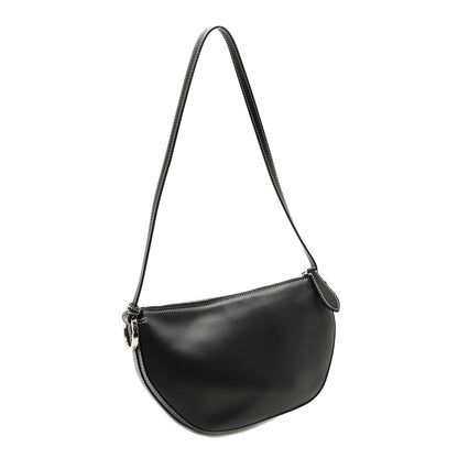Burberry Canvas Horseferry Print Double Olympia Shoulder Bag Black 3 of 9