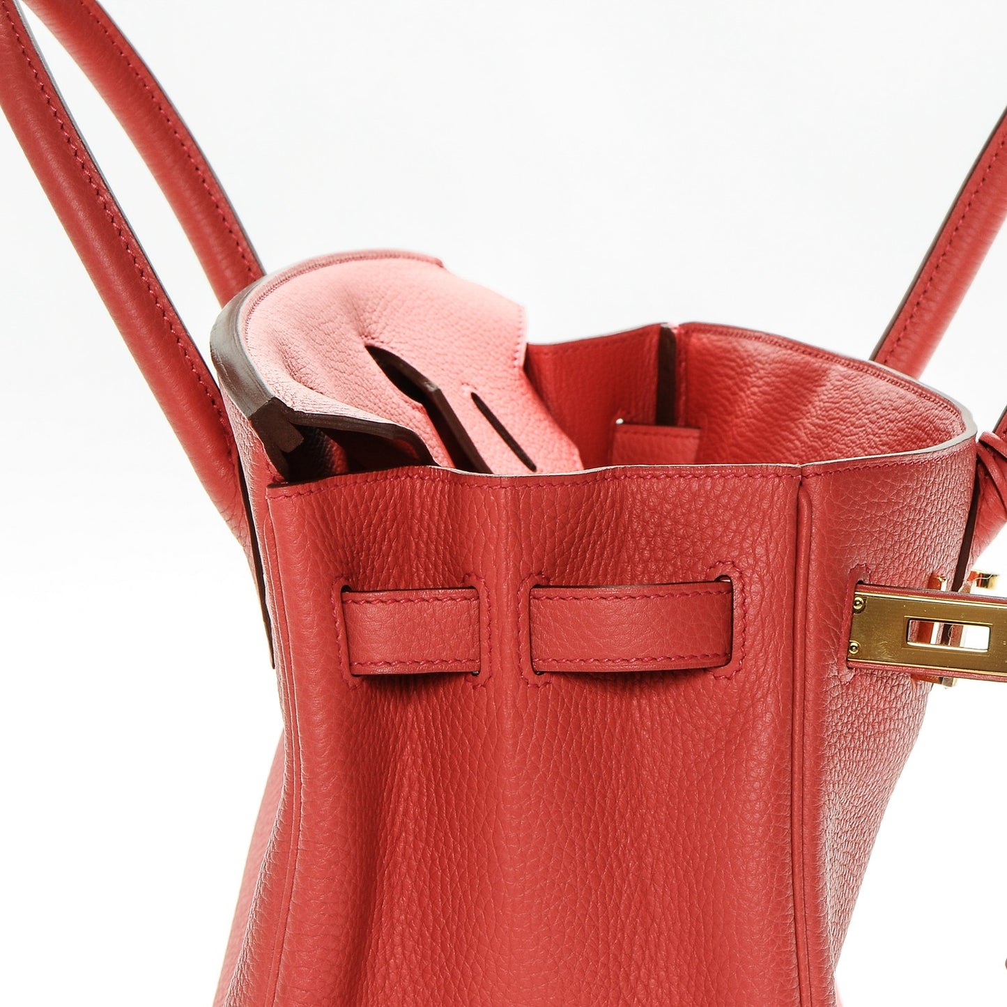 Togo Birkin 30 Rouge Pivoine