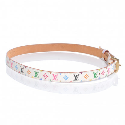 Louis Vuitton Monogram Multicolor Belt White 70 28 4 of 7