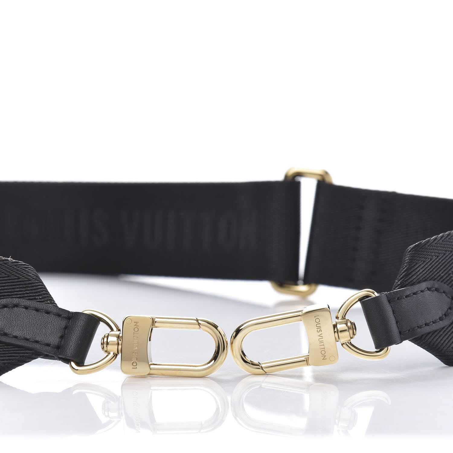 Louis Vuitton Nylon Petite Malle Souple Shoulder Strap Black 3 of 3