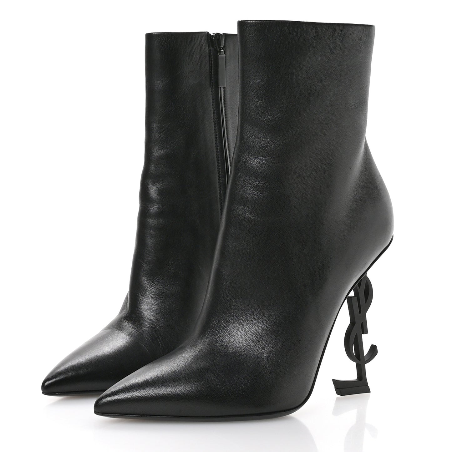 Calfskin Opyum Ankle Boots 40 Black