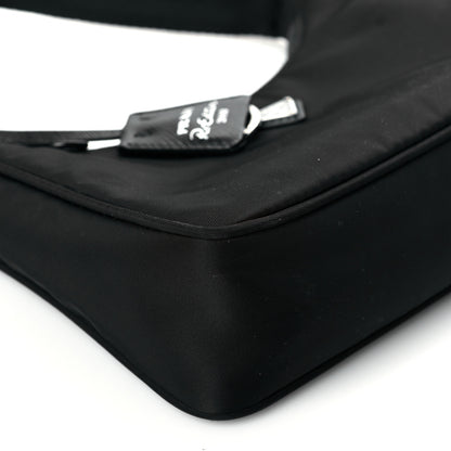 Prada Tessuto Nylon Mini Re-Edition 2000 Bag Black 9 of 10