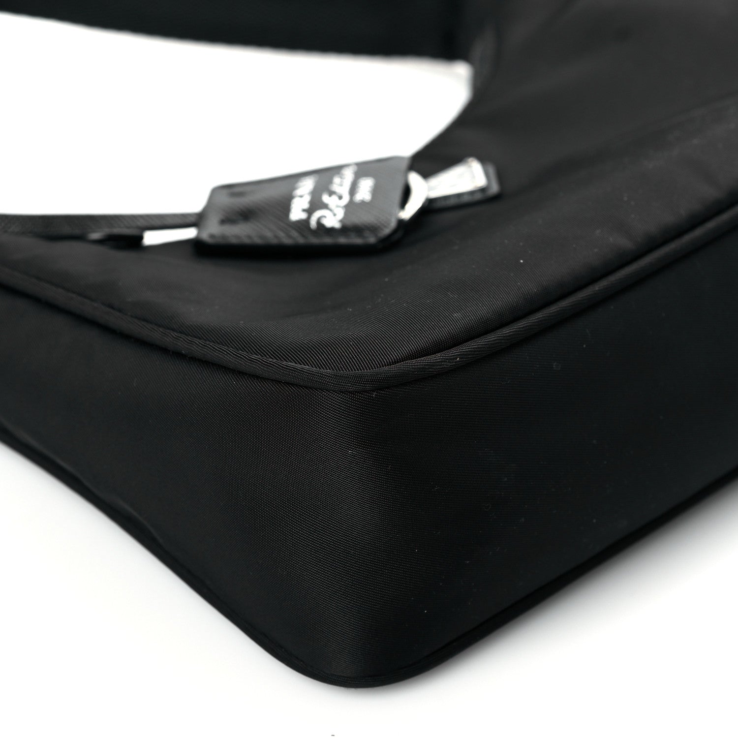 Prada Tessuto Nylon Mini Re-Edition 2000 Bag Black 9 of 10