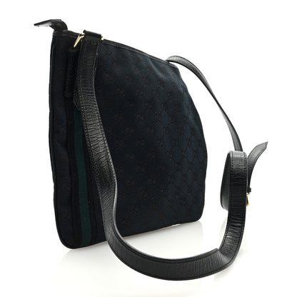 Gucci Monogram Web Jolicoeur Charms Messenger Bag Black 2 of 8