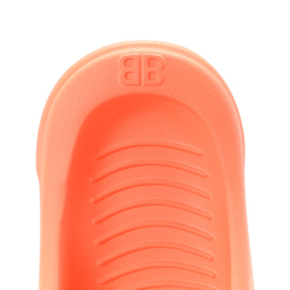 Balenciaga Rubber Womens Mold Slide Sandals 38 Fluo Orange 7 of 9