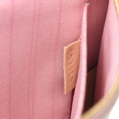 Louis Vuitton Damier Azur Neverfull MM GM Pochette Rose Ballerine 8 of 14