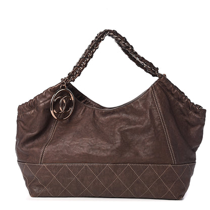 Chanel Metallic Calfskin Baby Coco Cabas Bronze 1 of 13