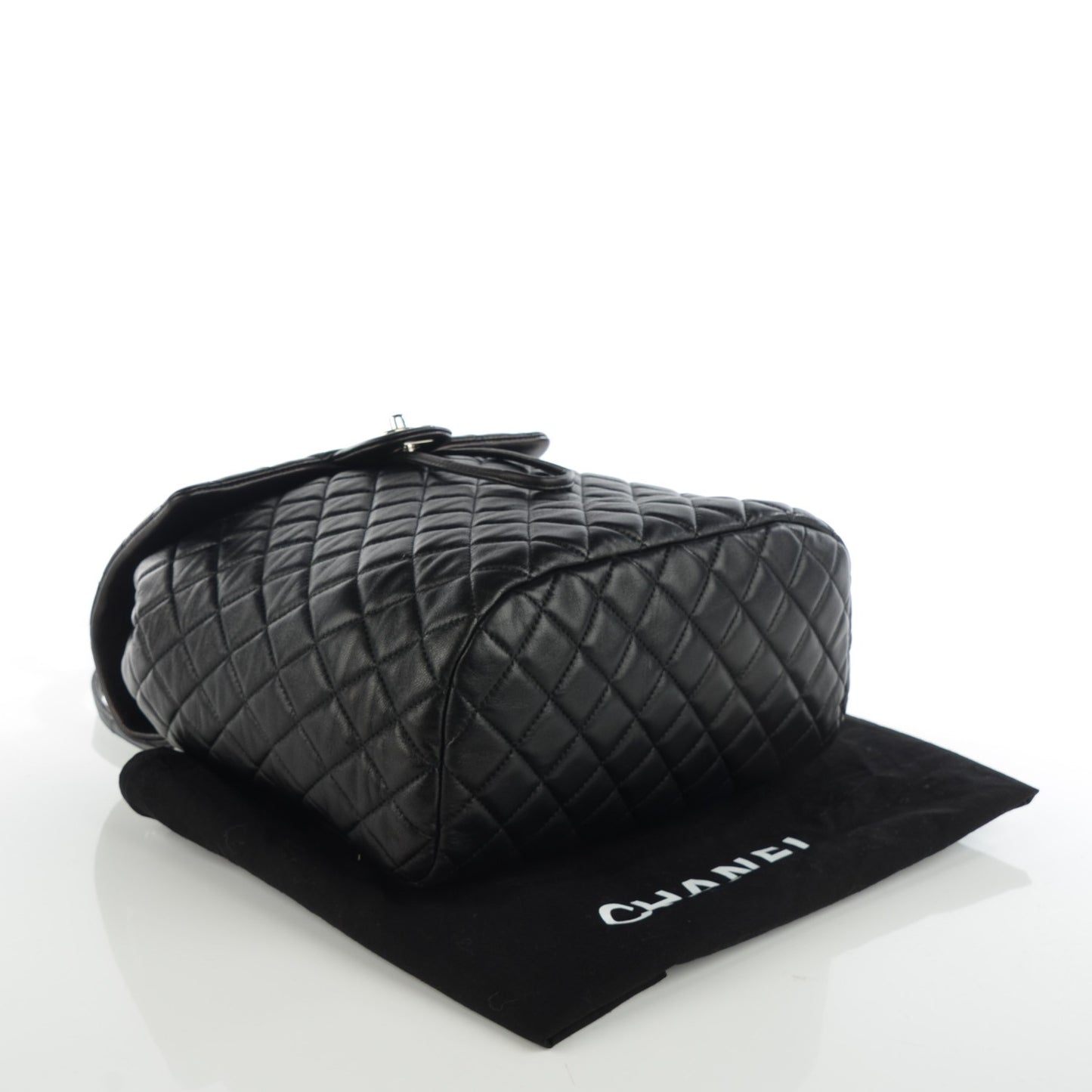 Lambskin Quilted Large Urban Spirit Backpack Black
