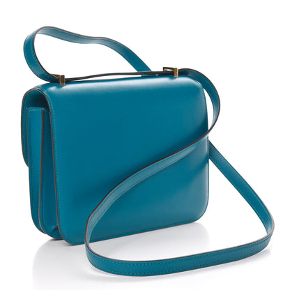 Hermes Tadelakt Constance 18 Bleu Izmir 3 of 21