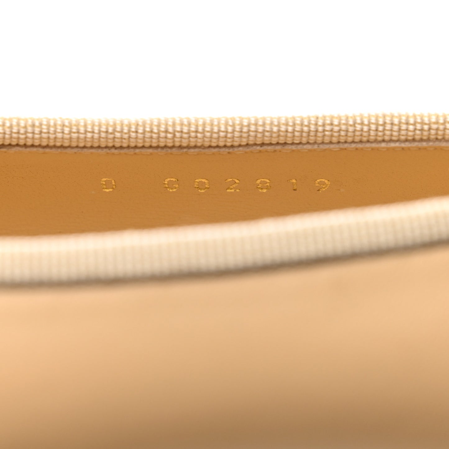Lambskin Cap Toe CC Ballerina Flats 40.5 Beige Black
