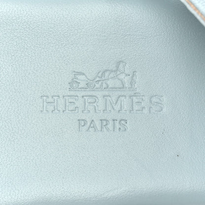 Hermes Nappa Gipsy Sandals 38 Vert D'eau 7 of 12