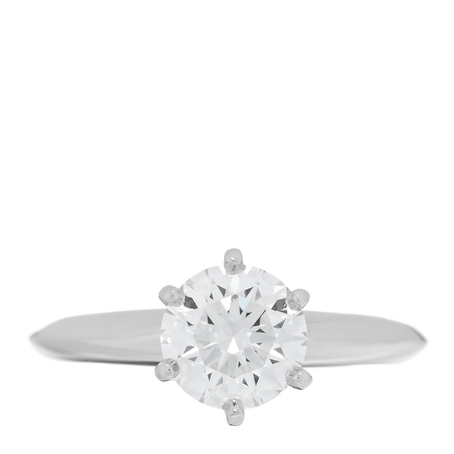 Platinum Diamond 1.12ct Solitaire Engagement Ring 49 4.75