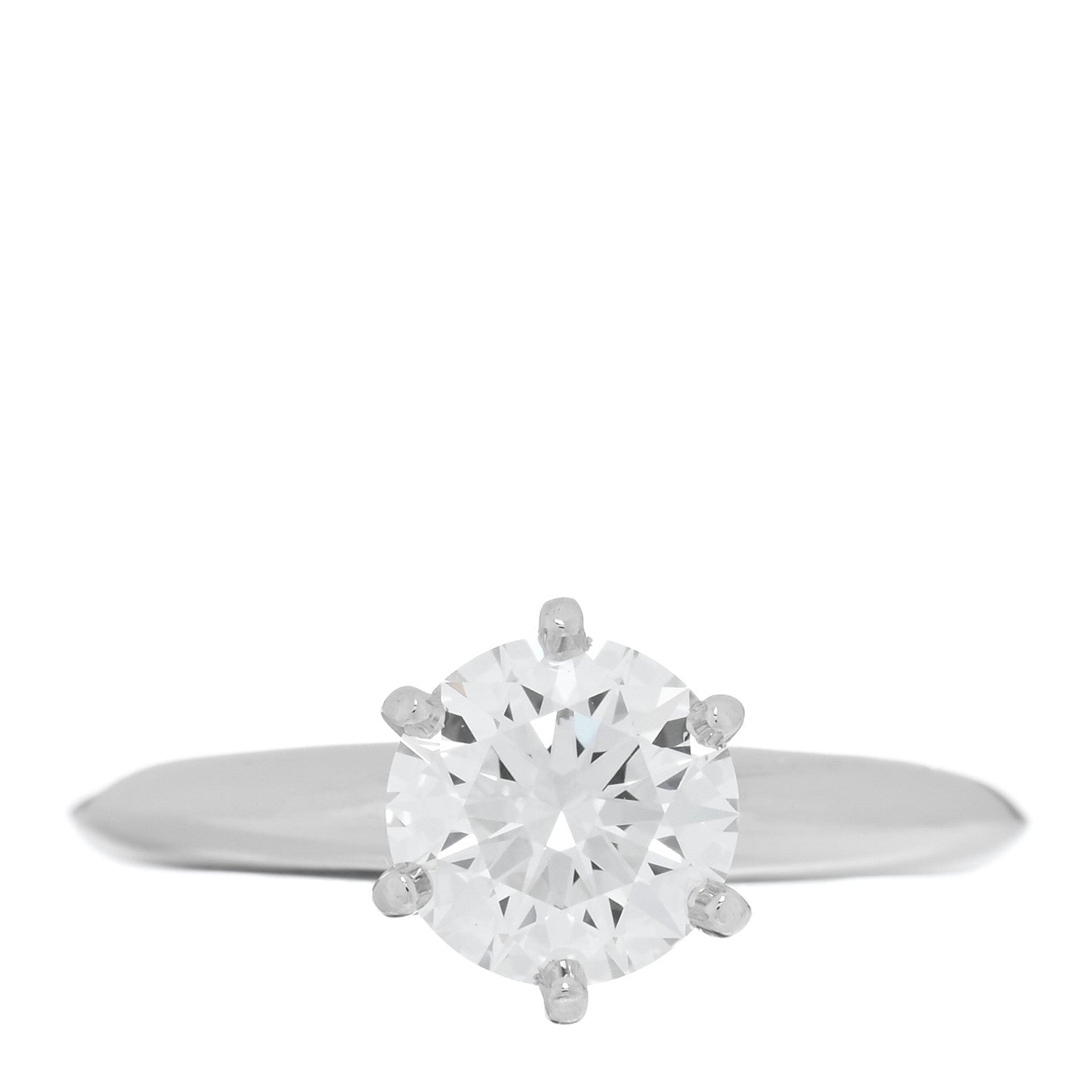 Tiffany Platinum Diamond 1.12ct Solitaire Engagement Ring 49 4.75 1 of 4