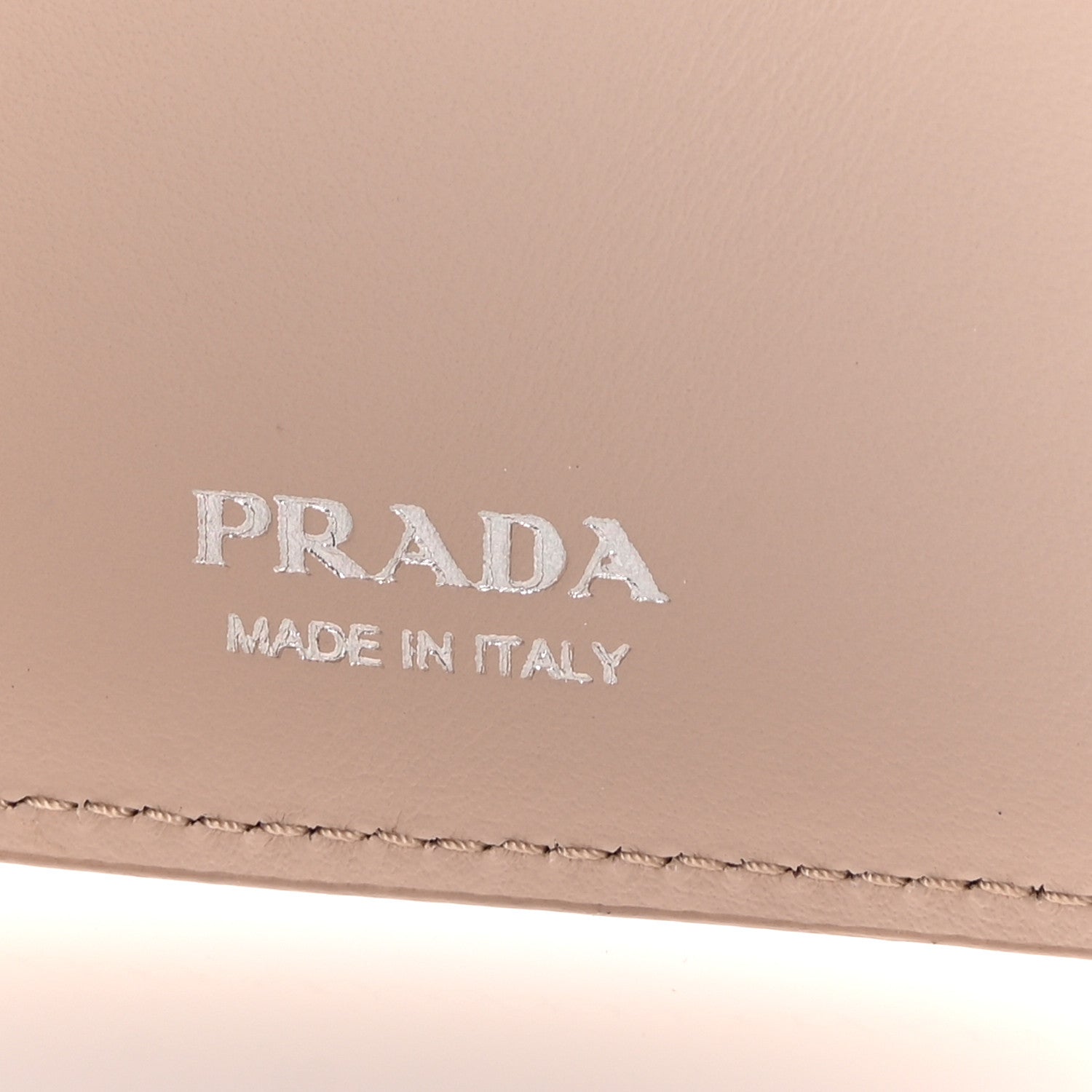 Prada Vitello Daino Triangle Continental Zip Wallet Ninfea 6 of 8