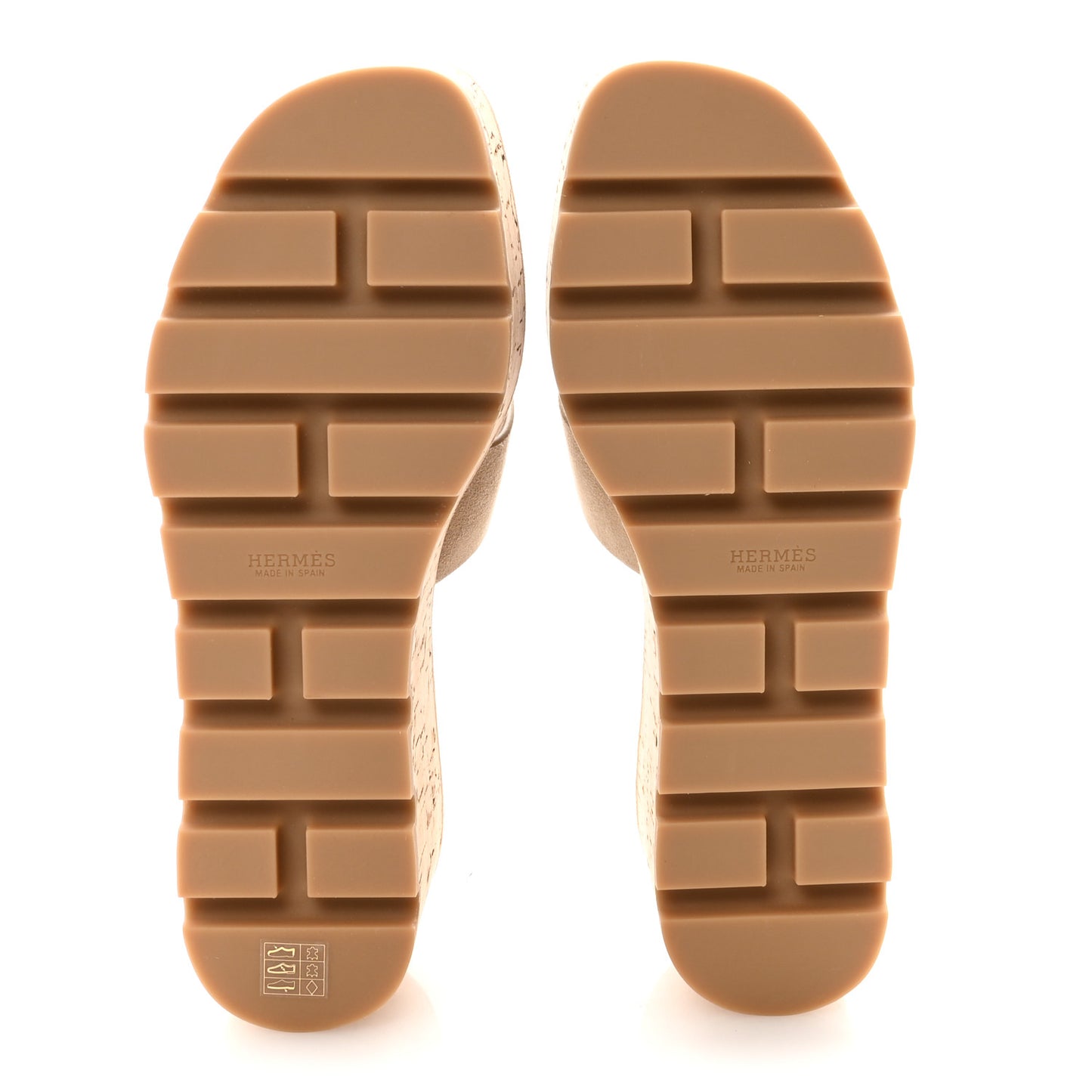 Suede Goatskin Cork Eze 30 Sandals 38 Beige Argile