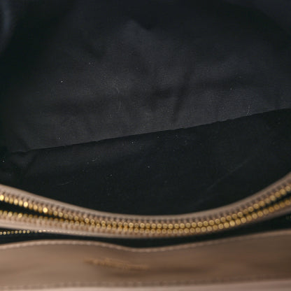 Saint Laurent SAINT LAURENT Calfskin Y Quilted Monogram Medium Loulou Chain Satchel Dark Beige 5 of 11