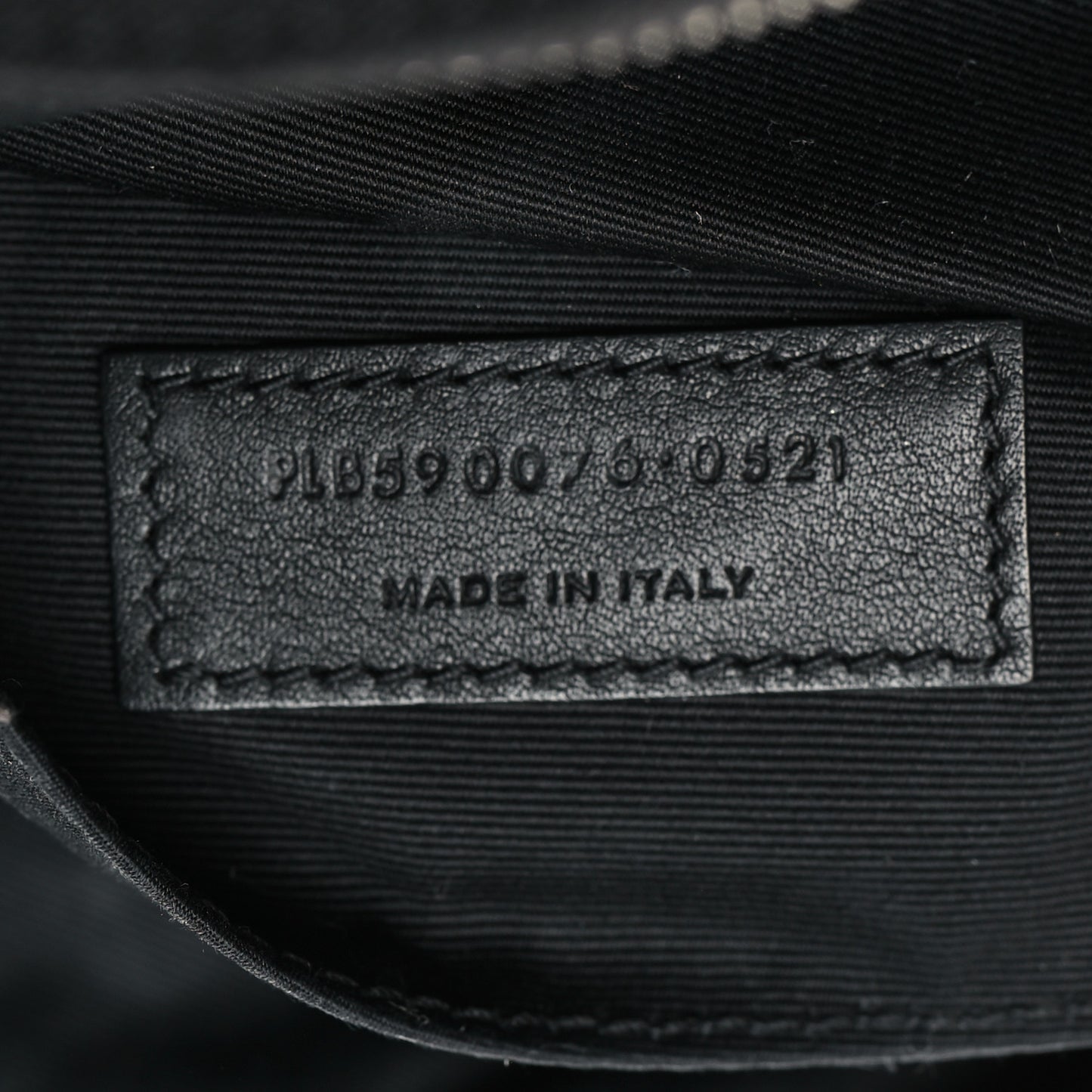 Canvas Monogram Belt Bag Black