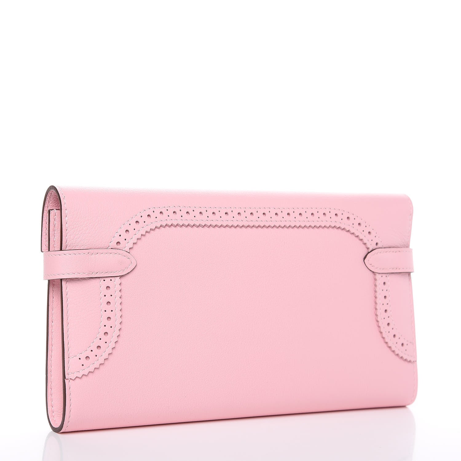 Hermes Swift Ghillies Kelly Longue Wallet Rose Sakura 3 of 22