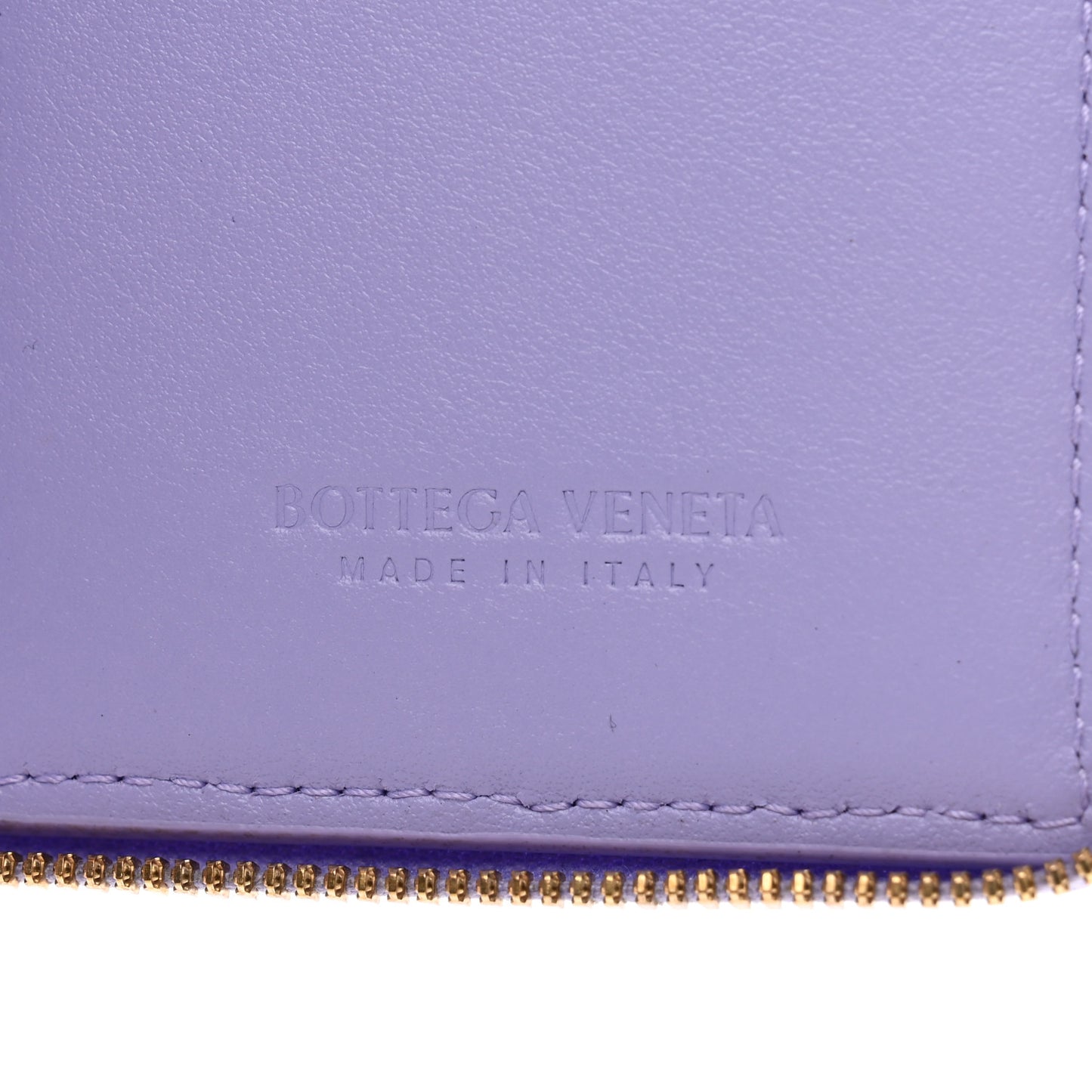 Nappa Maxi Intrecciato Zip Around Wallet Wisteria