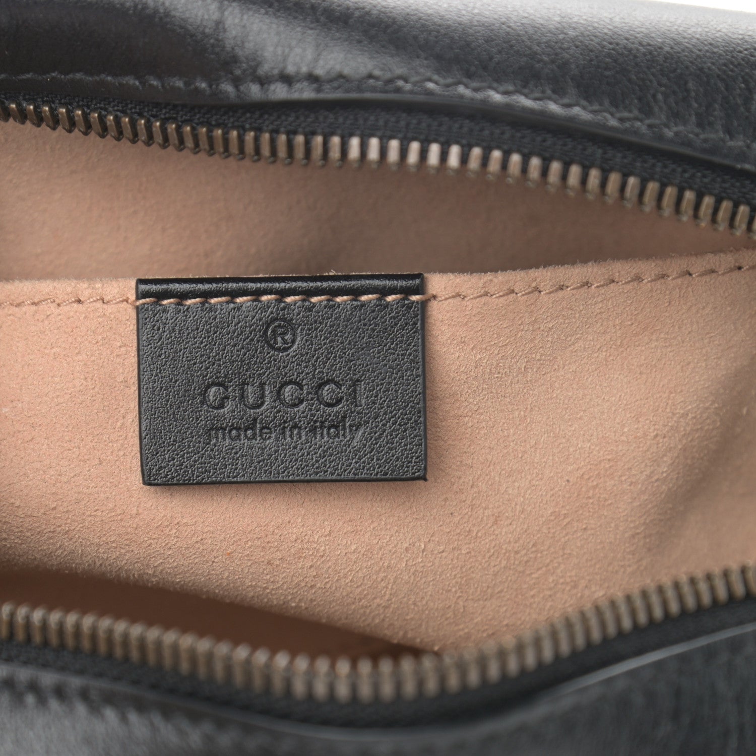 Gucci Calfskin Matelasse Small GG Marmont Chain Shoulder Bag Black 6 of 12