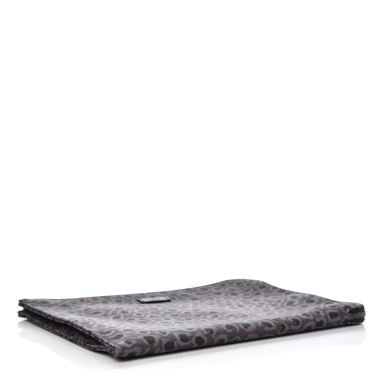 Canvas Animal Print Document Case Brown