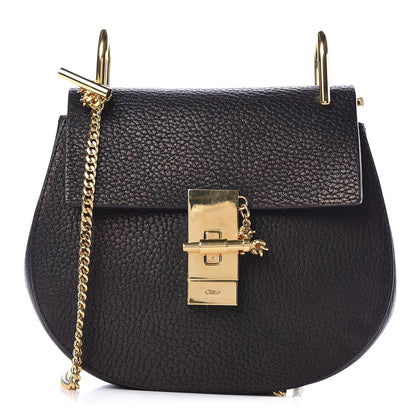 Chloe Grained Lambskin Mini Drew Shoulder Bag Black 1 of 9