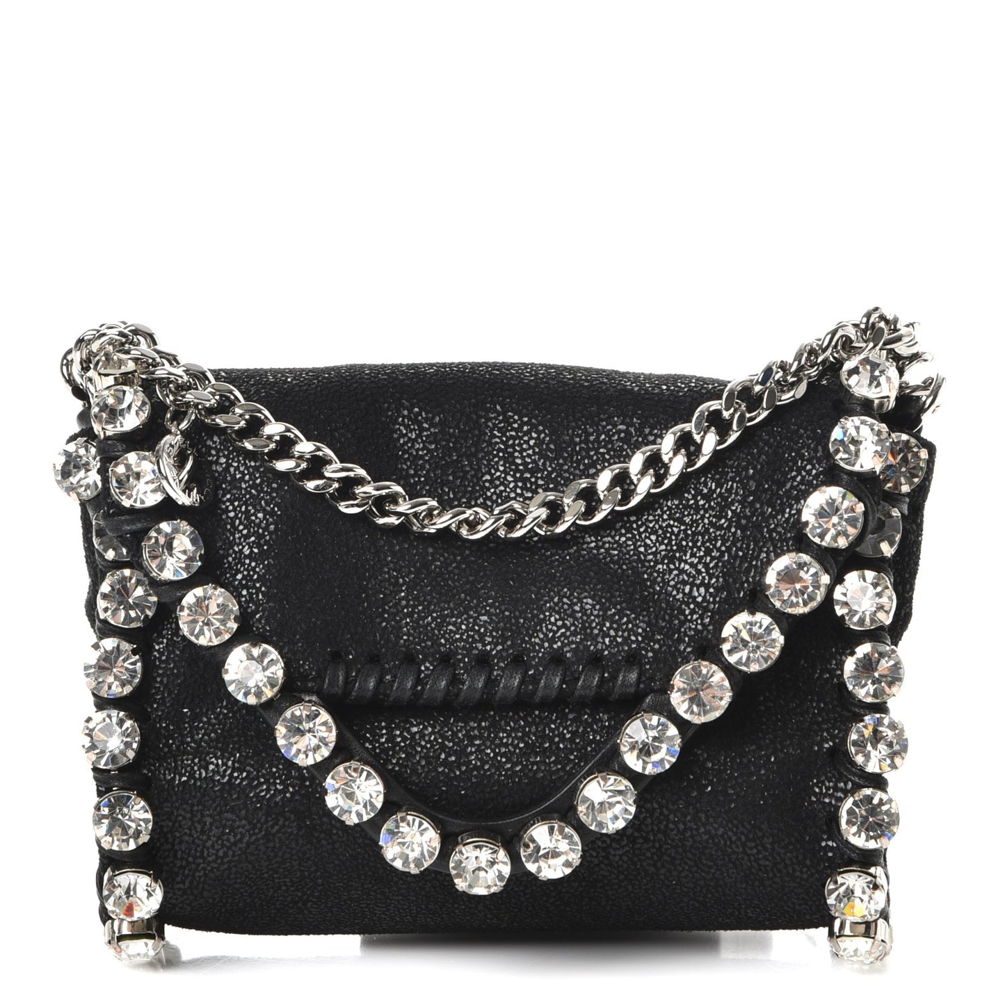Shaggy Deer Tiny Falabella Crystal Crossbody Black
