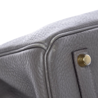 Hermes Taurillon Clemence Birkin 35 Etain 37 of 41