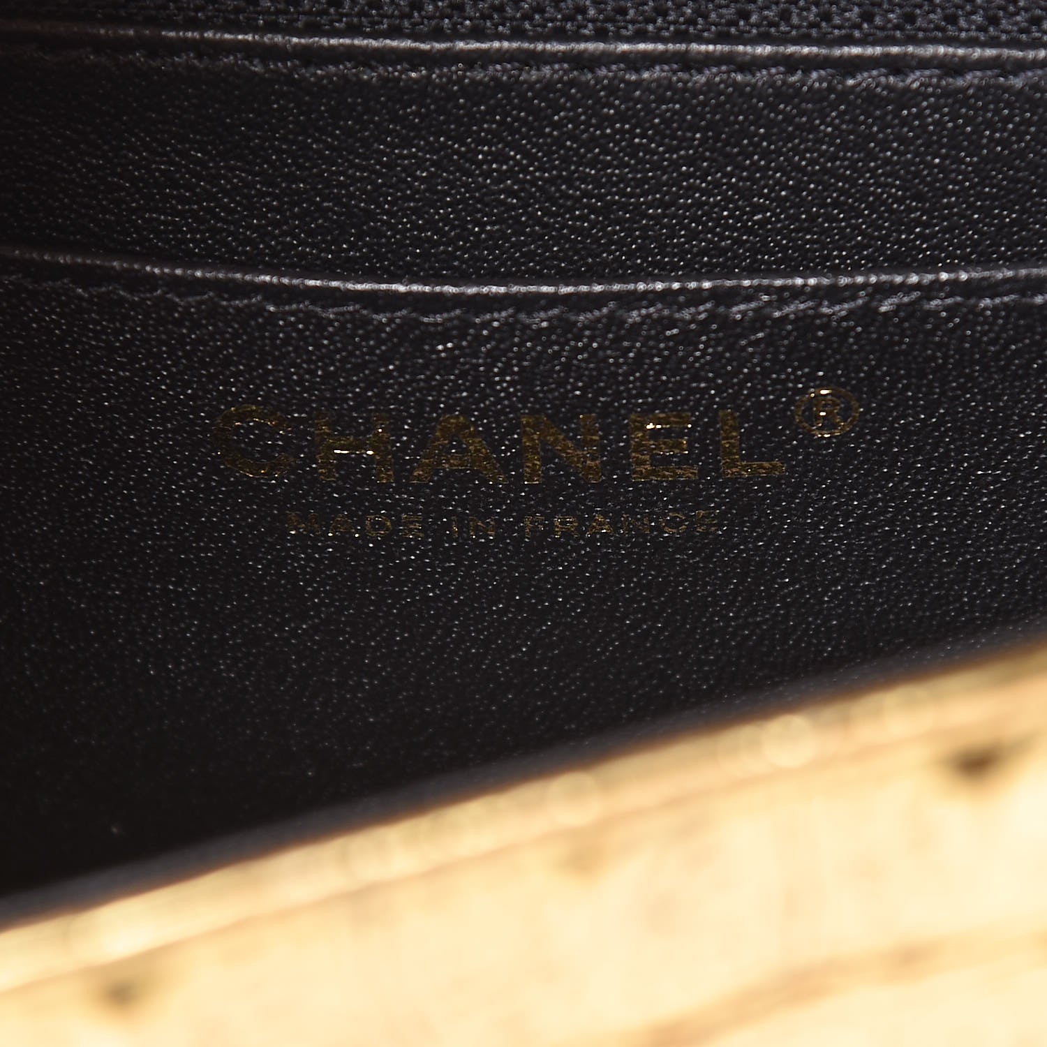 Chanel Metallic Calfskin Crocodile Embossed Cocodile Rectangular Mini Flap Gold 8 of 10