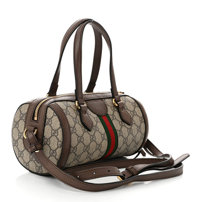 Gucci GG Supreme Monogram Web Small Ophidia Boston Bag Beige New Acero 3 of 10