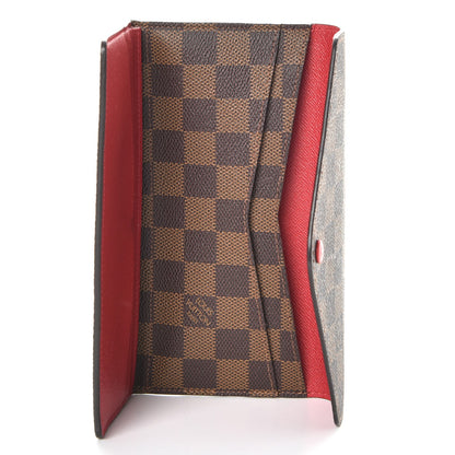 Louis Vuitton Damier Ebene Josephine Wallet Red 7 of 12