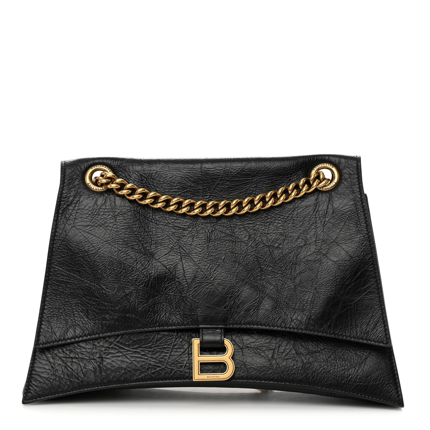 Balenciaga Crushed Calfskin Medium Crush Chain Bag Black 1 of 14